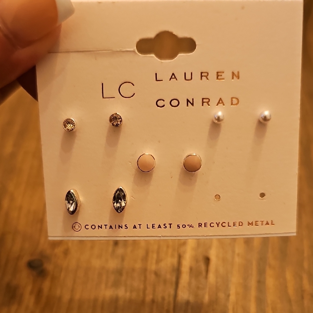 Kohl's LC Lauren Conrad Gold and Silver Earring Set